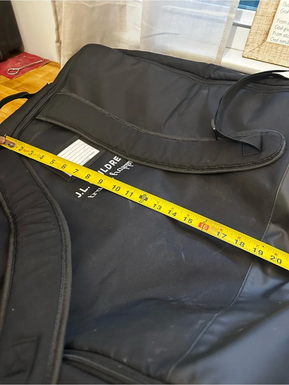 Black Travel Duffel with Shoulder Straps